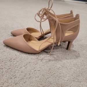 Light Pink Franco Sarto String Pumps